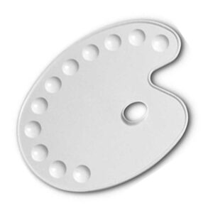 Tavolozza Plastica Ovale 17 x 24 cm Dom