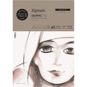Blocco Disegno Spiralato Musa "Signum" A3, 30 FF. 200 gr GF Dom