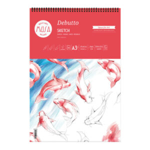 Blocco Schizzo Spiralato Musa "Debutto" A3, 50 FF. 120 gr Dom