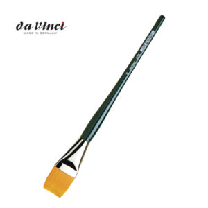 Pennello Nova Serie 1870 per Olio, piatto, fibra sintetica dorata N. 16 Da Vinci