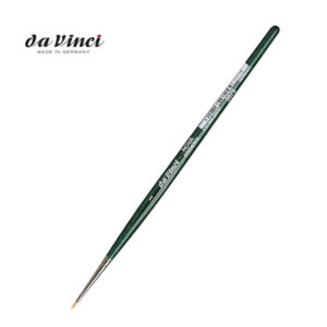Pennello Serie 5575 per ritocco, extra corto, fibra sintetica dorata N. 3/0 Da Vinci