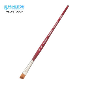 Pennello Serie P3950 Velvetouch Sintetico Angolare, Manico corto N. 1/4'' - Princeton