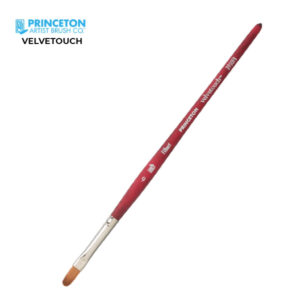 Pennello Serie P3950 Velvetouch Sintetico Lingua di Gatto, Manico corto N. 6 - Princeton