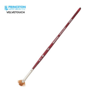 Pennello Serie P3950 Velvetouch Sintetico Ventaglio, Manico corto N. 10/0 - Princeton