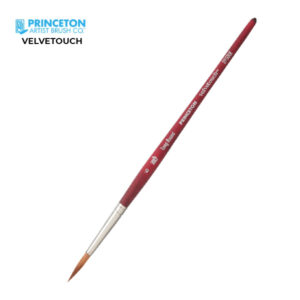 Pennello Serie P3950 Velvetouch Sintetico Tondo Lungo, Manico corto N. 10 - Princeton