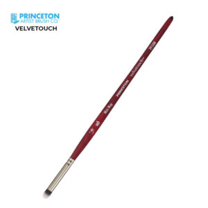 Pennello Serie P3950 Velvetouch Sintetico Bombasino Mini, Manico corto N. 1/8'' - Princeton