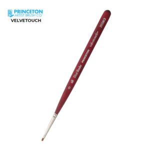 Pennello Serie P3950 Velvetouch Sintetico Blender Quadrato, Manico corto N. 0 - Princeton