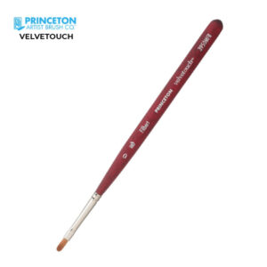 Pennello Serie P3950 Velvetouch Sintetico Lingua di Gatto, Manico corto N. 0 - Princeton