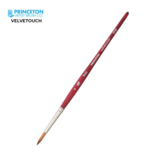 Pennello Serie P3950 Velvetouch Sintetico Tondo, Manico corto N. 8 - Princeton