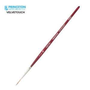 Pennello Serie P3950 Velvetouch Sintetico Liner Lungo, Manico corto N. 2 - Princeton