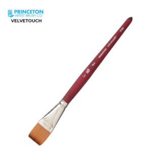 Pennello Serie P3950 Velvetouch Sintetico Piatto Lavis, Manico corto N. 1/2'' - Princeton