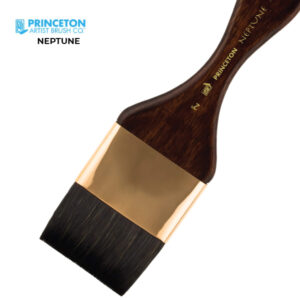 Pennellessa Neptune Serie 4750 Sintetico, Manico corto N. 1-1/2'' - Princeton