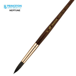 Pennello Neptune Serie 4750 Sintetico Tondo, Manico corto N. 8 - Princeton