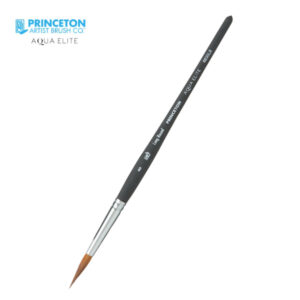 Pennello Aqua Elite Serie P4850 Sintetico Tondo Lungo, Manico corto N. 12 - Princeton