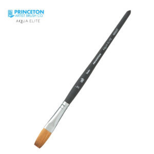Pennello Aqua Elite Serie P4850 Sintetico Piatto Extra Lungo, Manico corto N. 3/4'' - Princeton
