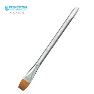 Pennello Aqua Elite Serie P4850 Sintetico Piatto Lavis, Manico corto N. 1/2'' - Princeton