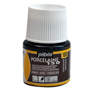 108 - Cioccolato Moiré - 45 ML Porcelaine 150 Brillante Pebeo Pebeo