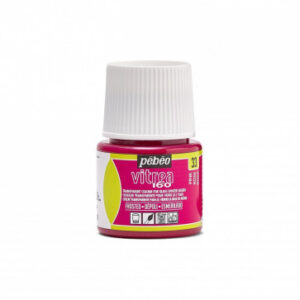 033 - Satinato, Rosa bengala 45 ML Vitrea160 Pebeo