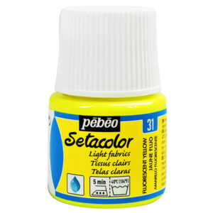 031 - Giallo fluorescente - 45 ML Setacolor Tessuti Chiari Pebeo
