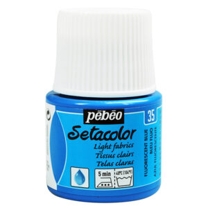 035 - Blu fluorescente - 45 ML Setacolor Tessuti Chiari Pebeo