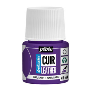 09 - Viola Melanzana - 45 ML Setacolor Pelle Pebeo