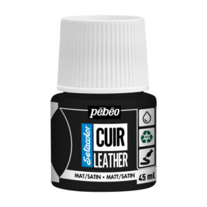 23 - Nero estremo - 45 ML Setacolor Pelle Pebeo