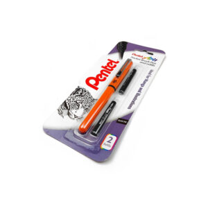 Pocket Brush con punta a pennello + 2 Ricariche nere - Pentel