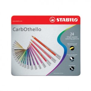 Confezione in Metallo 24 pz. - Matita Gessosa Carbothello Stabilo