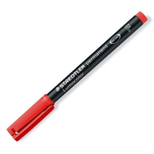 Marker Lumocolor (F) Rosso Staedtler