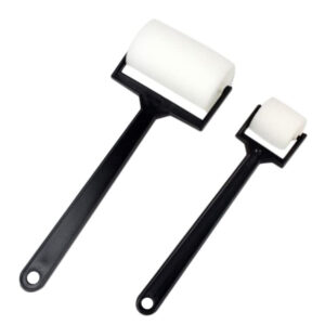 Rullini in Spugna Set da 2 con Manico in Plastica Misure 2,5 cm/4 cm Tintoretto