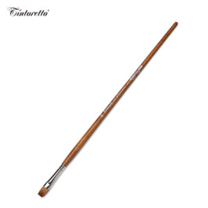Pennello Serie 410 Pennello piatto, pelo martora kolinsky, manico lungo N. 10 Tintoretto