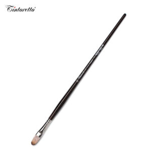 Pennello Serie 428 Pennello a lingua di gatto, sintetico mangusta, manico lungo N. 6 Tintoretto