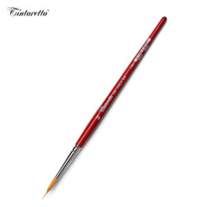 Pennello Serie 725 tondo con serbatoio, sintetico oro, manico corto N. 12 Tintoretto