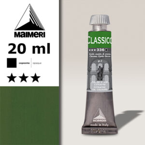 336 - Verde ossido di cromo 20 ML Colori Olio Classico Maimeri
