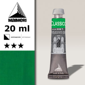 339 - Verde permanente chiaro 20 ML Colori Olio Classico Maimeri