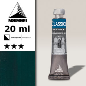 340 - Verde permanente scuro 20 ML Colori Olio Classico Maimeri
