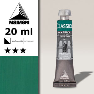 356 - Verde smeraldo (P.Veronese) 20 ML Colori Olio Classico Maimeri