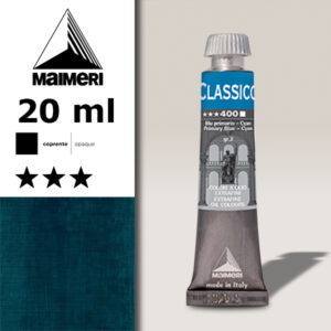 400 - Blu primario Cyan 20 ML Colori Olio Classico Maimeri