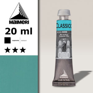 408 - Blu turchese 20 ML Colori Olio Classico Maimeri