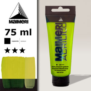 320 - Verde Permanente Giallastro 75 ML Acrilico Maimeri
