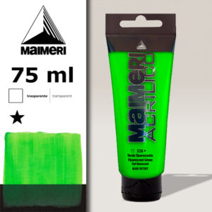 326 - Verde Fluorescente 75 ML Acrilico Maimeri