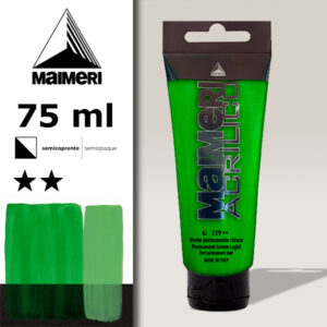 339 - Verde permanente chiaro 75 ML Acrilico Maimeri