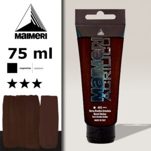 492 - Terra d'ombra bruciata 75 ML Acrilico Maimeri