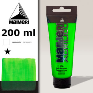 326 - Verde Fluorescente 200 ML Acrilico Maimeri