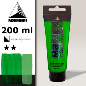 339 - Verde Permanente  Chiaro 200 ML Acrilico Maimeri