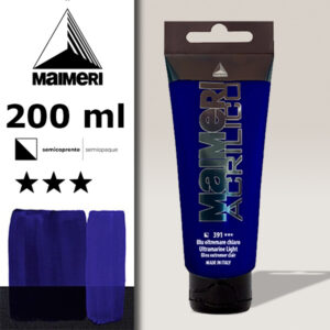 391 - Blu Oltremare Chiaro 200 ML Acrilico Maimeri