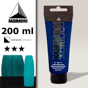 431 - Turchese Ftalocianina 200 ML Acrilico Maimeri
