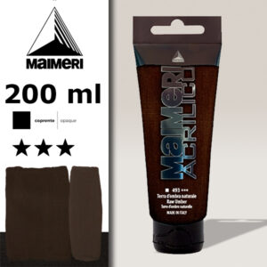 493 - Terra D'Ombra Naturale 200 ML Acrilico Maimeri