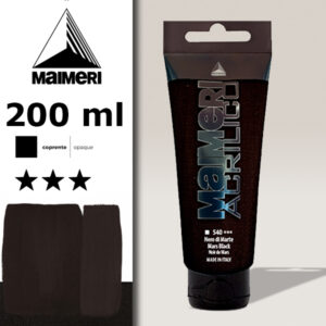 540 - Nero Di Marte 200 ML Acrilico Maimeri