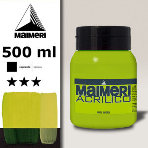 320 - Verde Permanente Giallastro 500 ML Acrilico Maimeri
